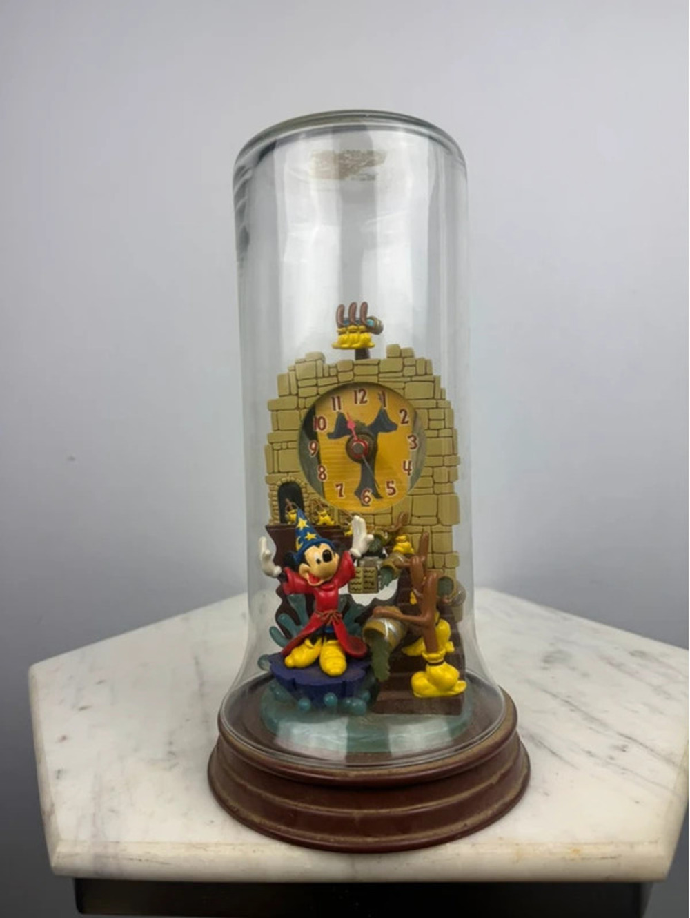 Vintage Disney Fantasia Sorcerer Mickey Mouse Dome Clock